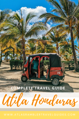 How to get to Utila guide Pinterest pin