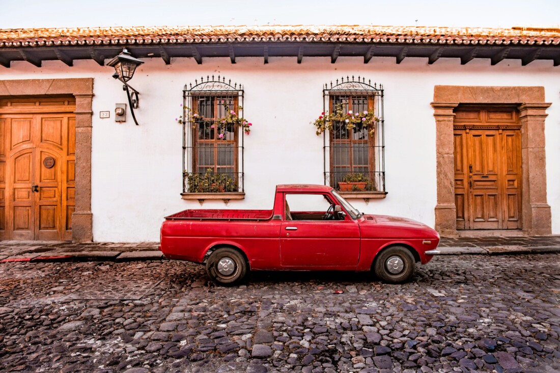 Colonial streets of Antigua, Guatemala