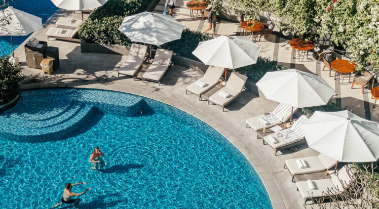 One of the 14 pools at AYANA resort